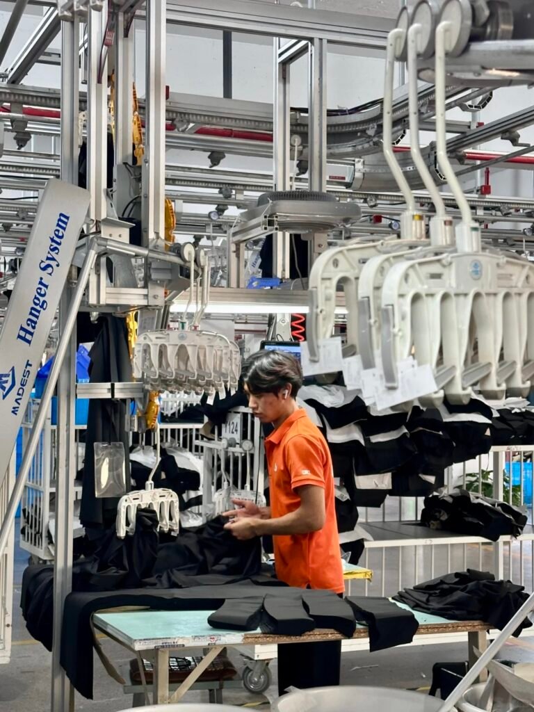 Custom clothing factory workshop