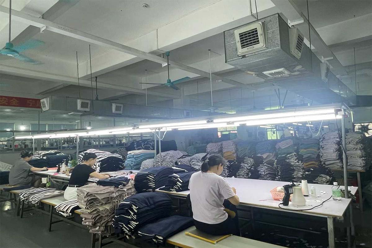 inside our clothing manufacturing factory