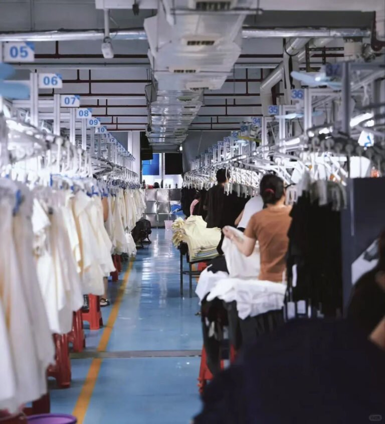 knitwear production workshop in Dongguan China