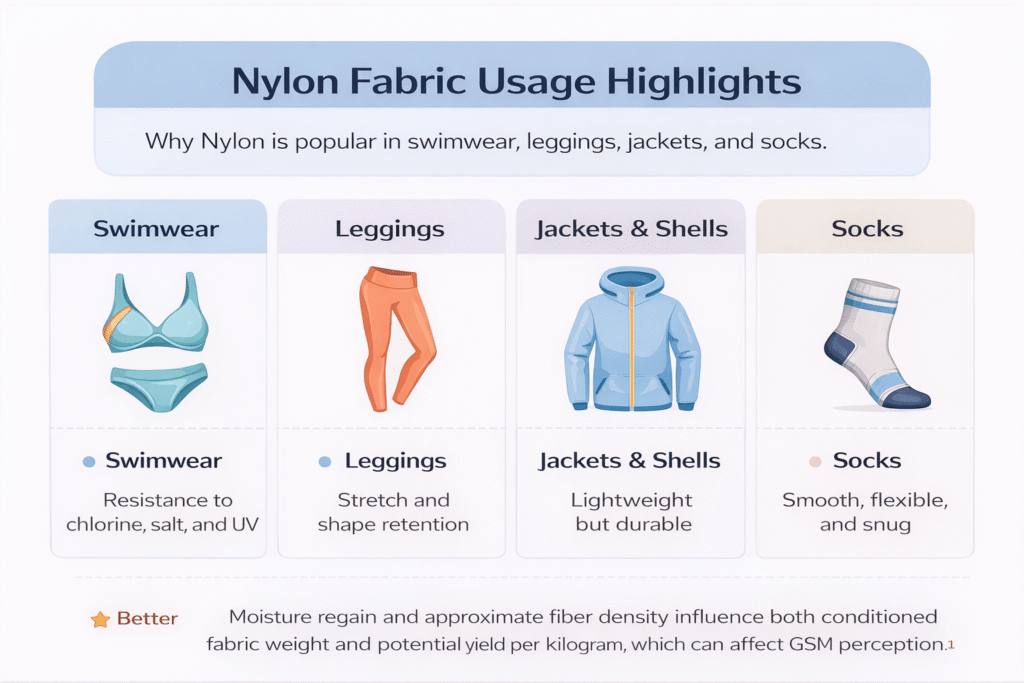 Nylon fabric clothes