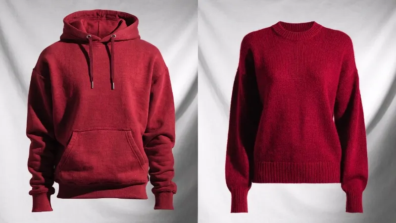 Maroon vs Burgundy in Apparel