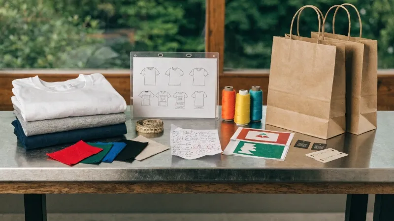 The cost components of T-shirts