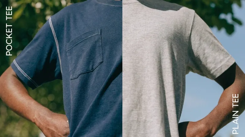pocket tee vs plain tee
