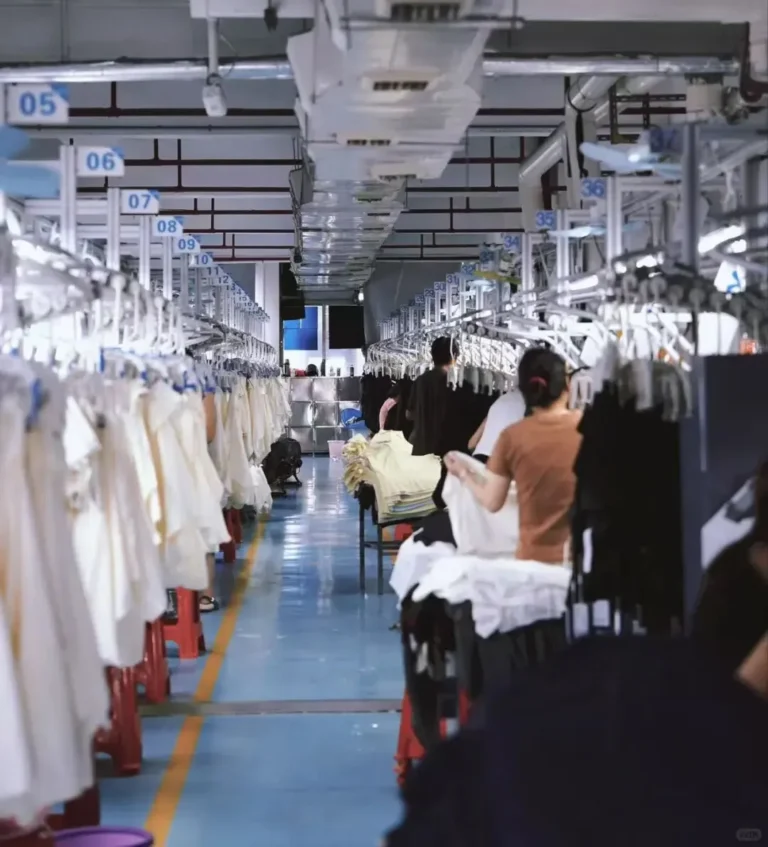 knitwear production workshop in Dongguan China