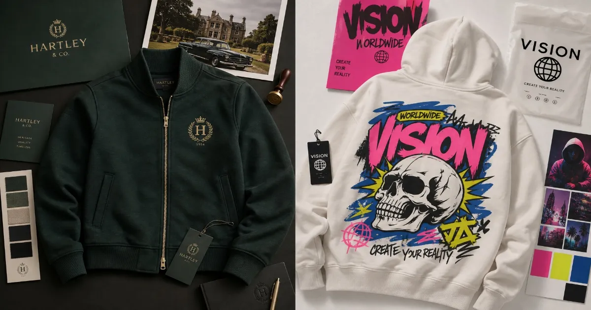 Brand identity through garment decoration
