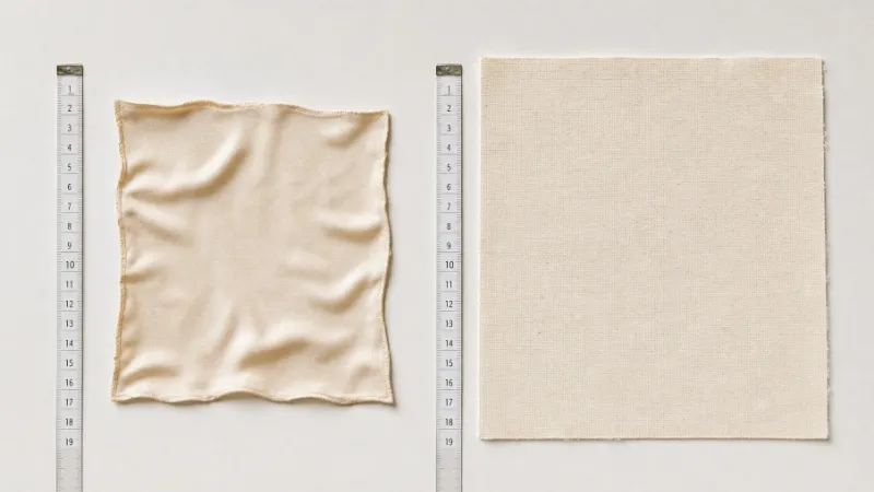 Fabric shrinkage test comparison viscose vs cotton