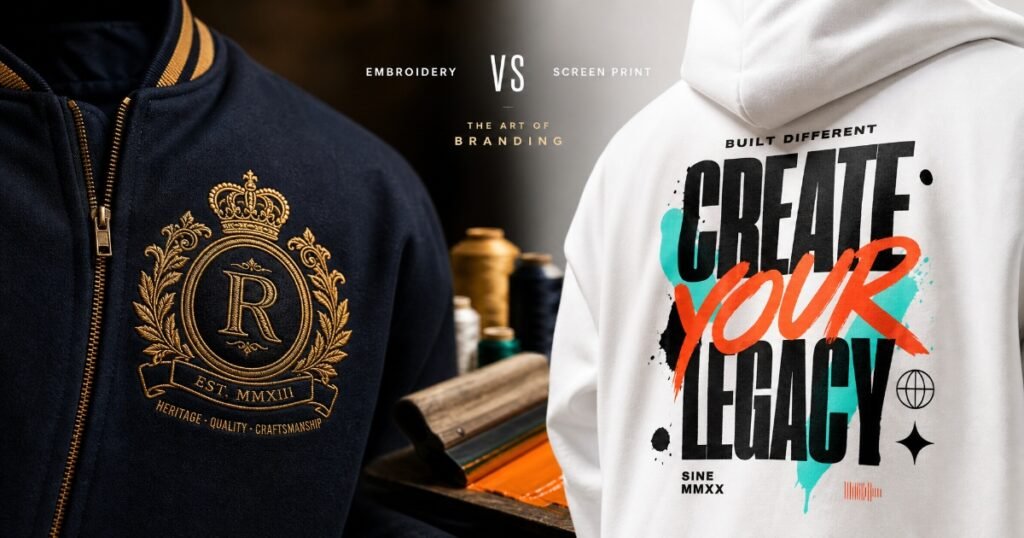 Embroidery vs Screen Printing