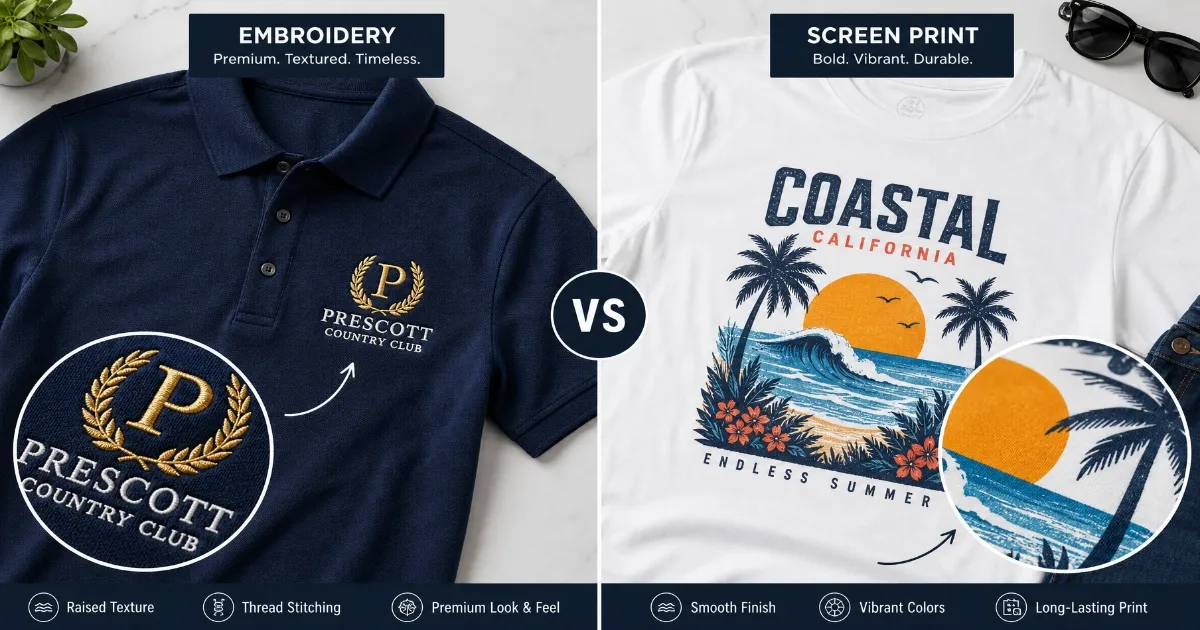 Custom apparel decoration methods