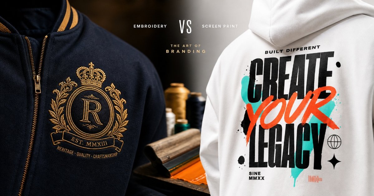 Embroidery vs Screen Printing
