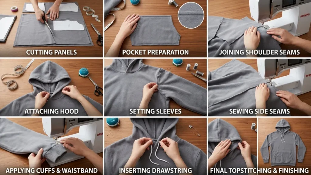 How to Sew a Hoodie: Step-by-Step Construction Guide