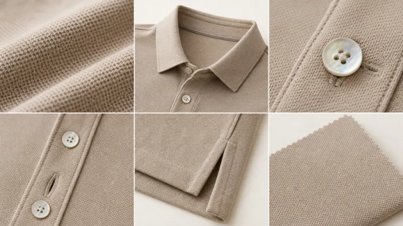 Ralph Lauren premium polo shirt fabric and construction quality