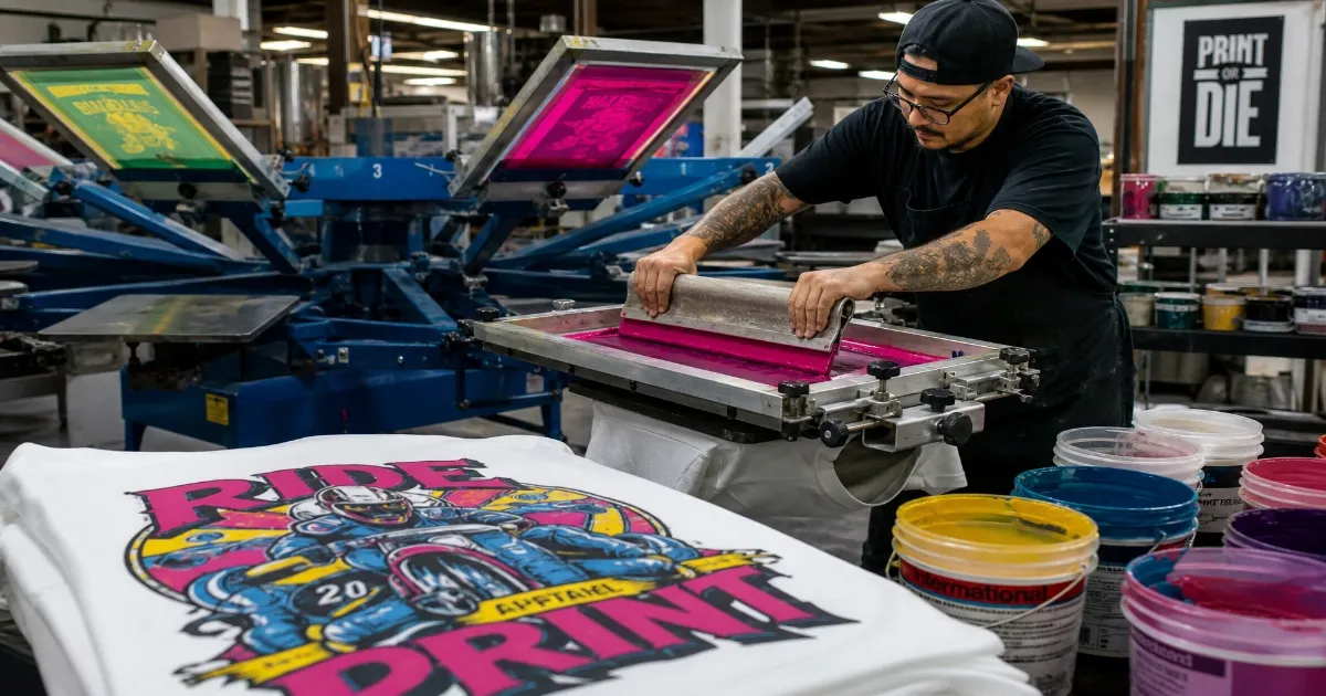 How screen printing works