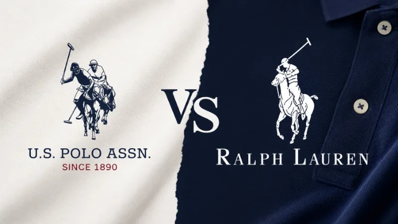 US Polo Assn vs Ralph Lauren polo shirts side by side comparison