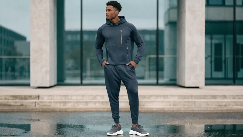 men’s athletic hoodie trend for gym to street styling