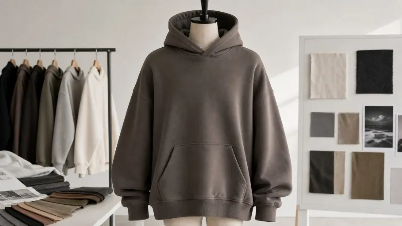 Premium heavyweight hoodie as an alternative to weighted hoodie