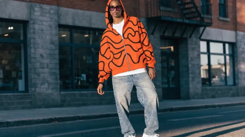 Zip-up hoodie for bulk orders