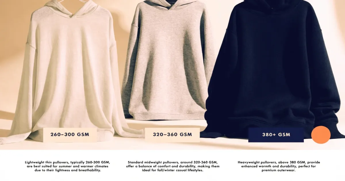 Best GSM for different types of hoodies Hoodie GSM range chart by product type