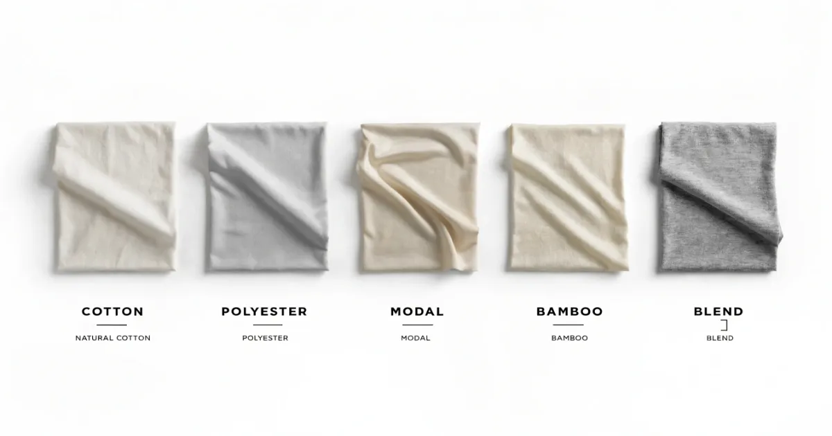 T-shirt fabric comparison chart
