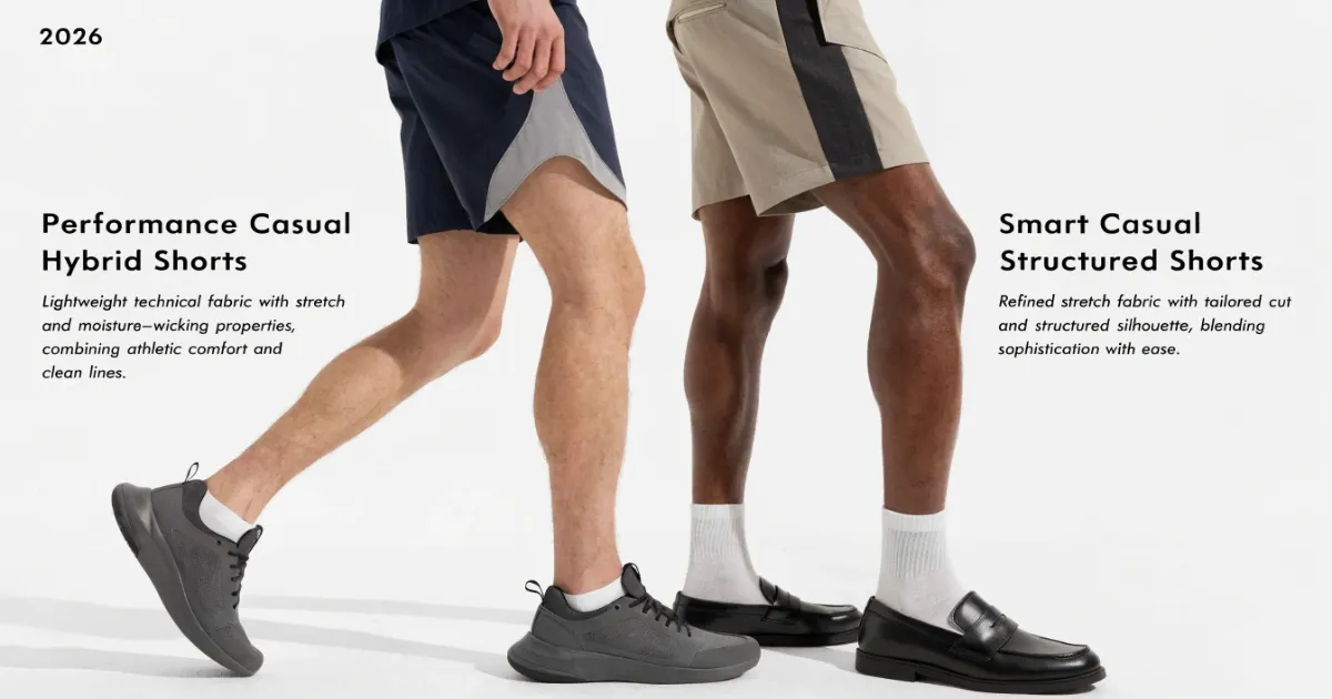 Hybrid Athletic Casual Shorts Trend 2026 Hybrid Shorts Trend 2026 Apparel Manufacturing