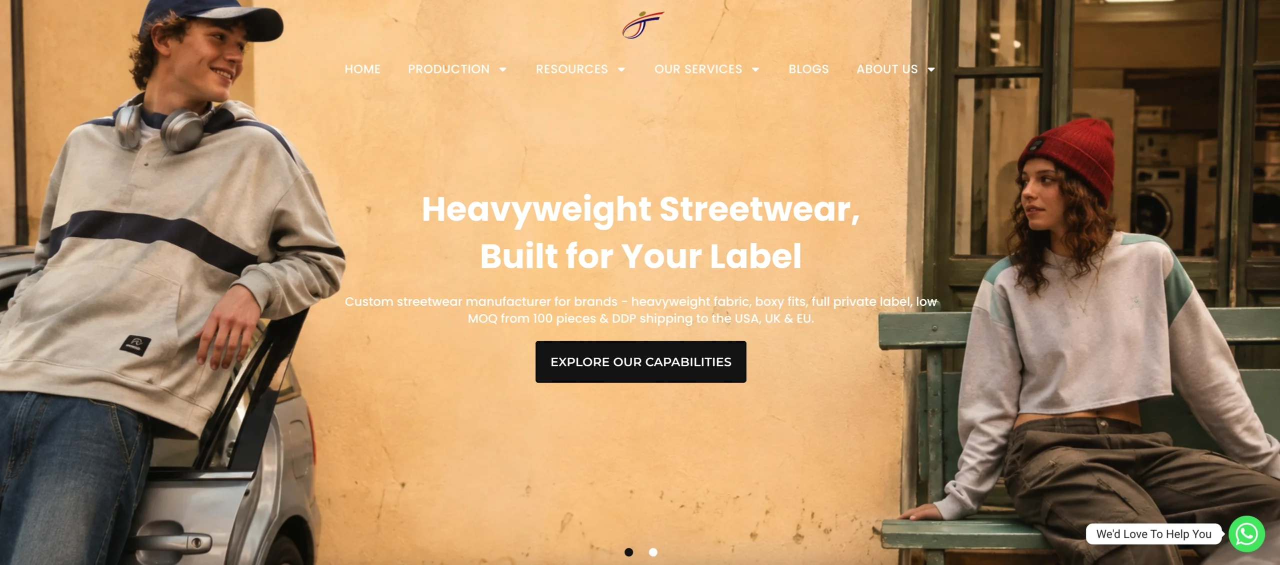 easson streetwear manufacturer page