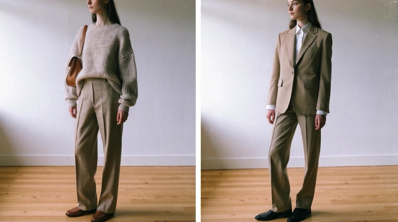 The same pair of pants, different items to match